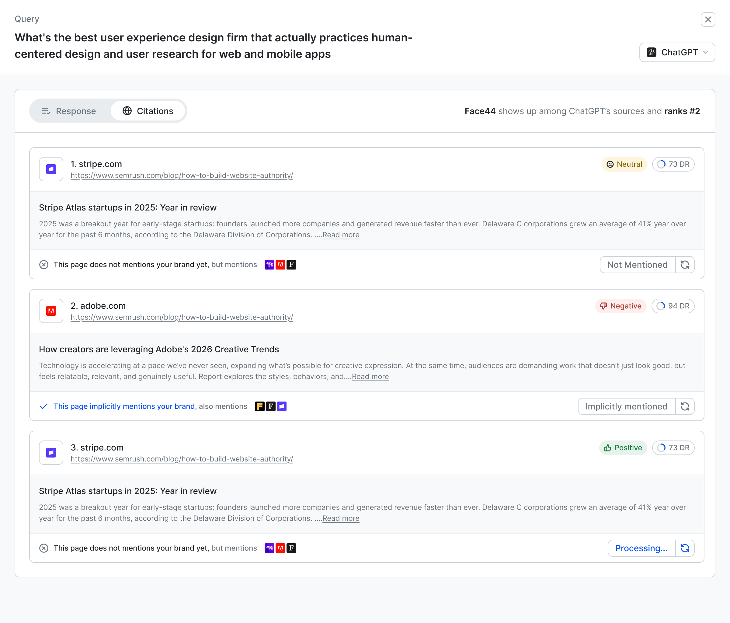 Query citations after: tabs with annotated sources