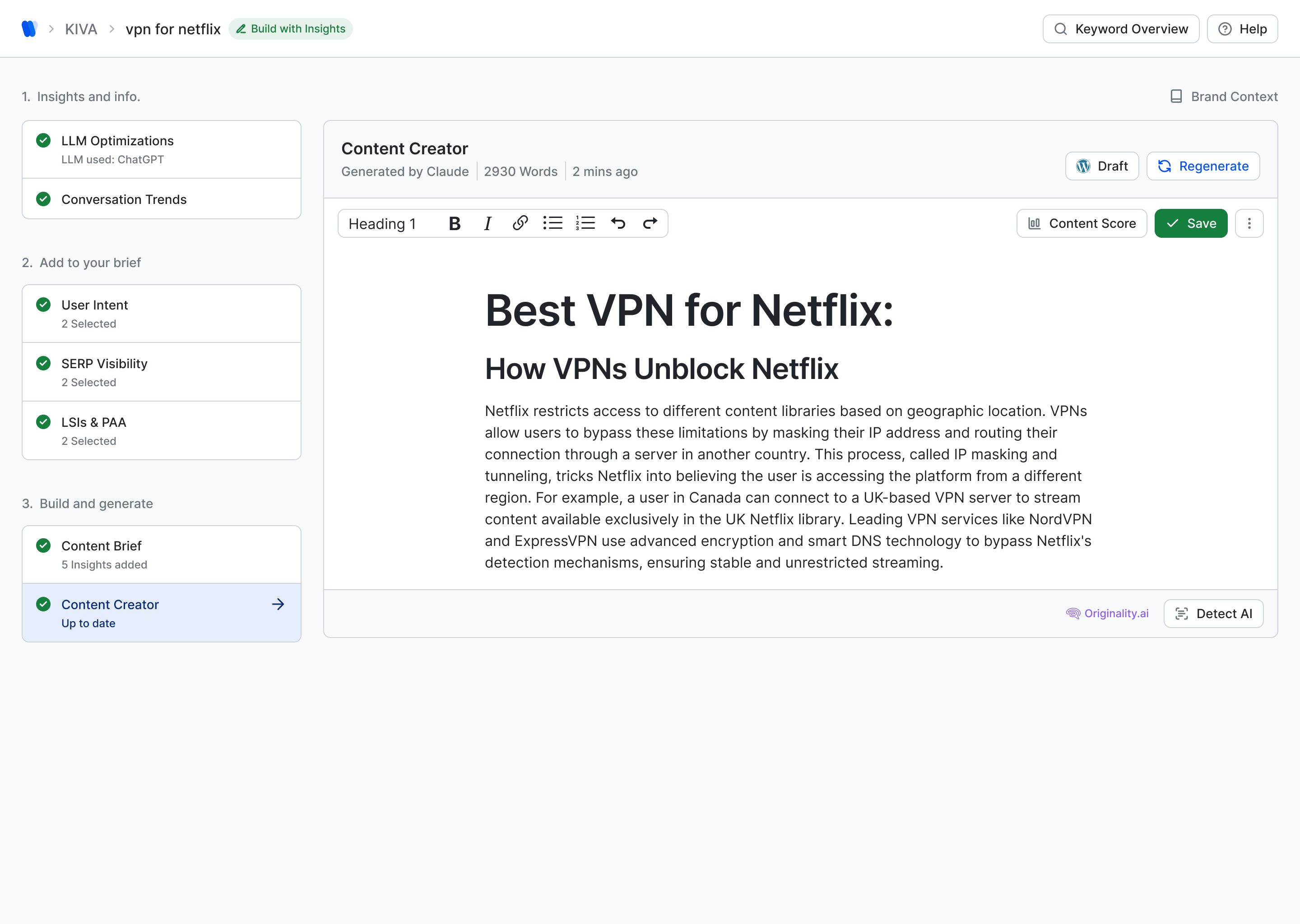 KIVA: drafting in the editor